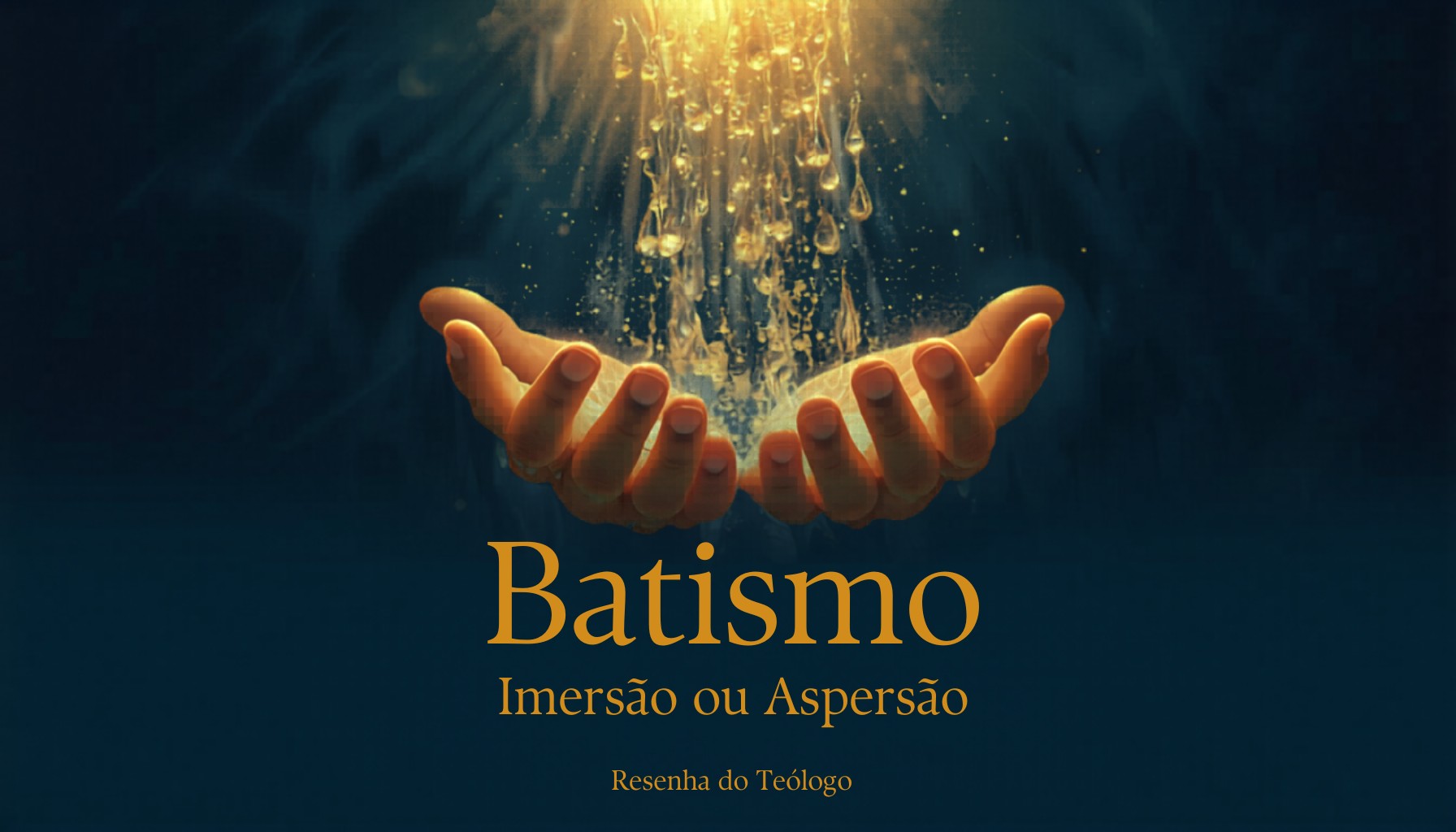 Capa: Batismo: Imersão ou Aspersão, Infantil ou Adulto